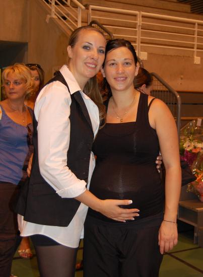 Elo, Sabrina et bébé future gymnaste :)